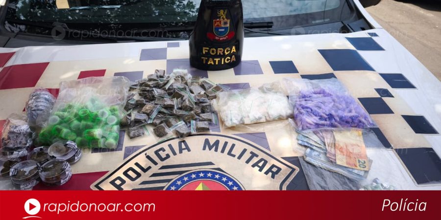 Adolescentes são detidos pela PM de Limeira com mais de 400 porções de drogas