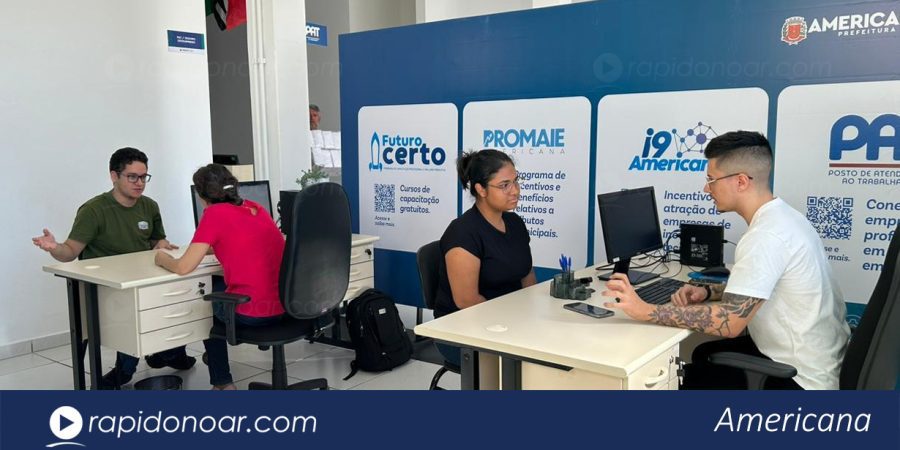 Americana oferece 135 vagas de emprego através do PAT