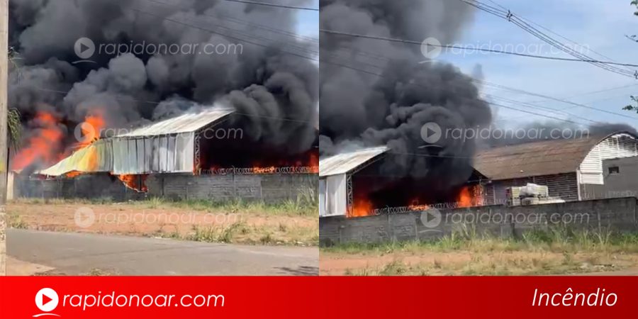 Incêndio de grandes proporções atinge indústria em Cordeirópolis