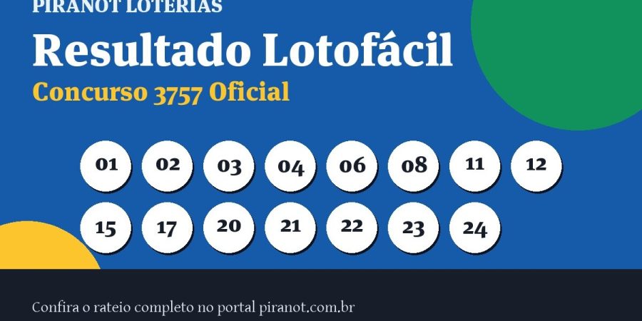 Lotofácil 3757 acumula; próximo prêmio chega a R$ 5.000.000,00 – PIRANOT