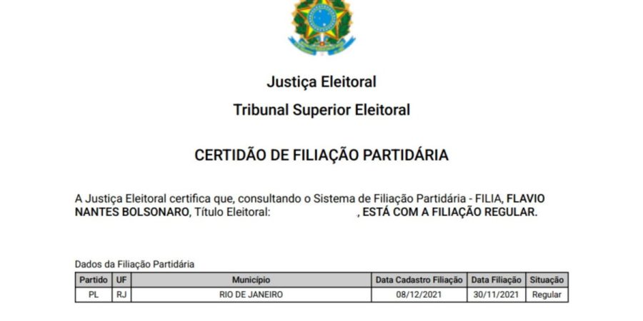 TSE devolve Flávio Bolsonaro ao PL e libera pedido de registro presidencial – PIRANOT