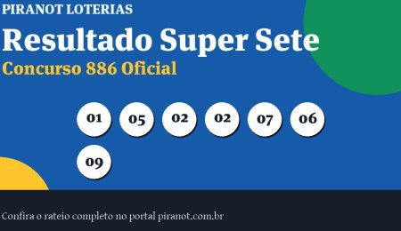 Super Sete 886 acumula; próximo prêmio chega a R$ 5.600.000,00 – PIRANOT
