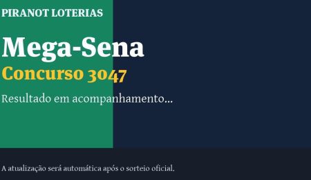 Resultado da Mega-Sena 3047: veja dezenas sorteadas, rateio e prêmio – PIRANOT