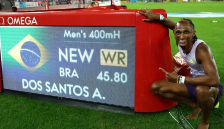 Alison dos Santos crava 45s80 e quebra recorde mundial dos 400 m com barreiras – PIRANOT