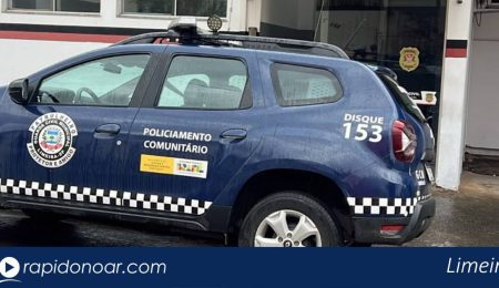 Homem é preso após resistir à abordagem e danificar viatura da Guarda Civil em Limeira