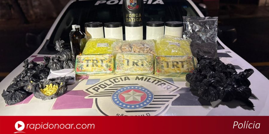 PM apreende mais de 5 kg de cocaína e 46 mil embalagens para drogas em Limeira