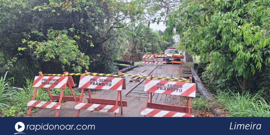 Danos estruturais leva à interdição de ponte na LIM-324 em Limeira