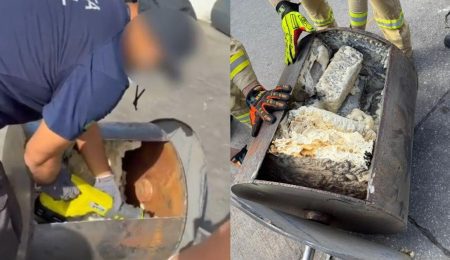 Receita apreende 98,5 kg de cocaína escondidos em cilindros metálicos – PIRANOT