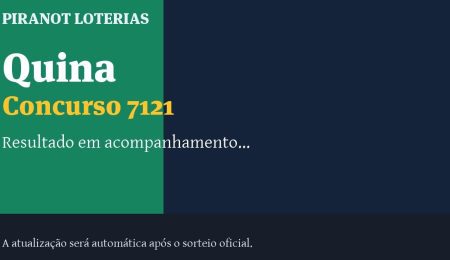 Resultado da Quina 7121: veja dezenas sorteadas, rateio e prêmio – PIRANOT