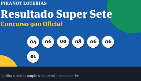 Super Sete 900 acumula; próximo prêmio chega a R$ 8.500.000,00 – PIRANOT