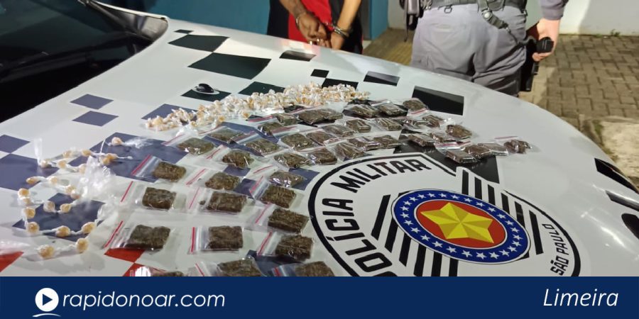 PM apreende 225 porções de drogas e prende homem por tráfico no Odécio Degan, em Limeira
